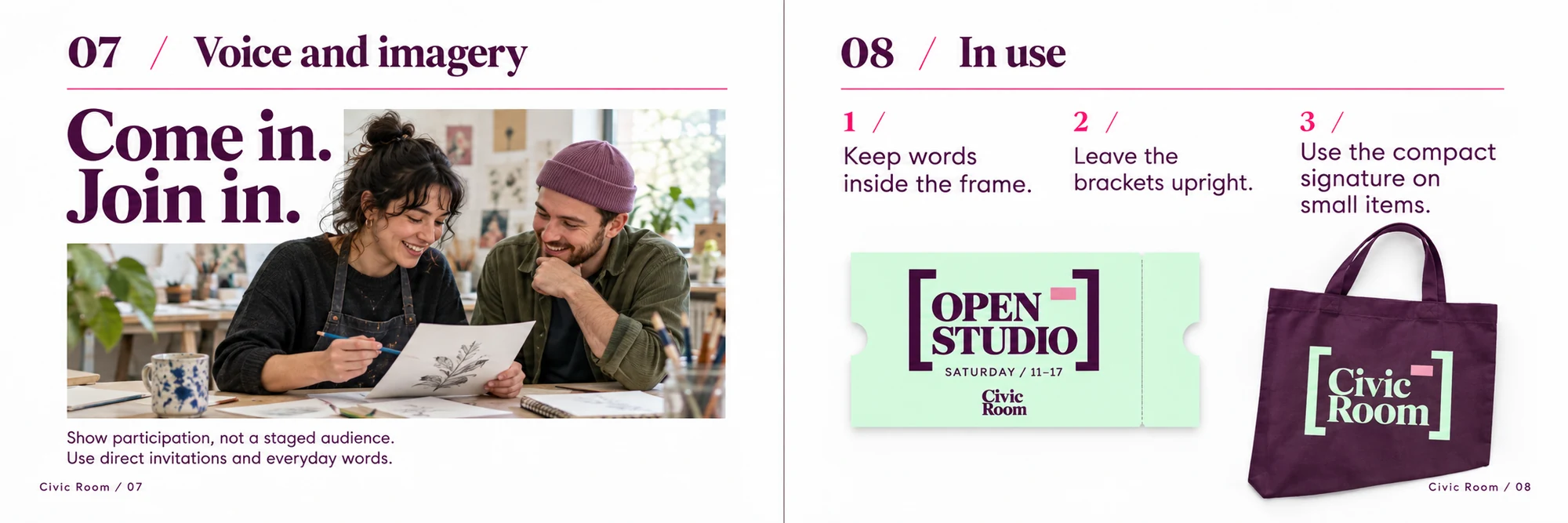 Civic Room: Voice, imagery and use — 07–08