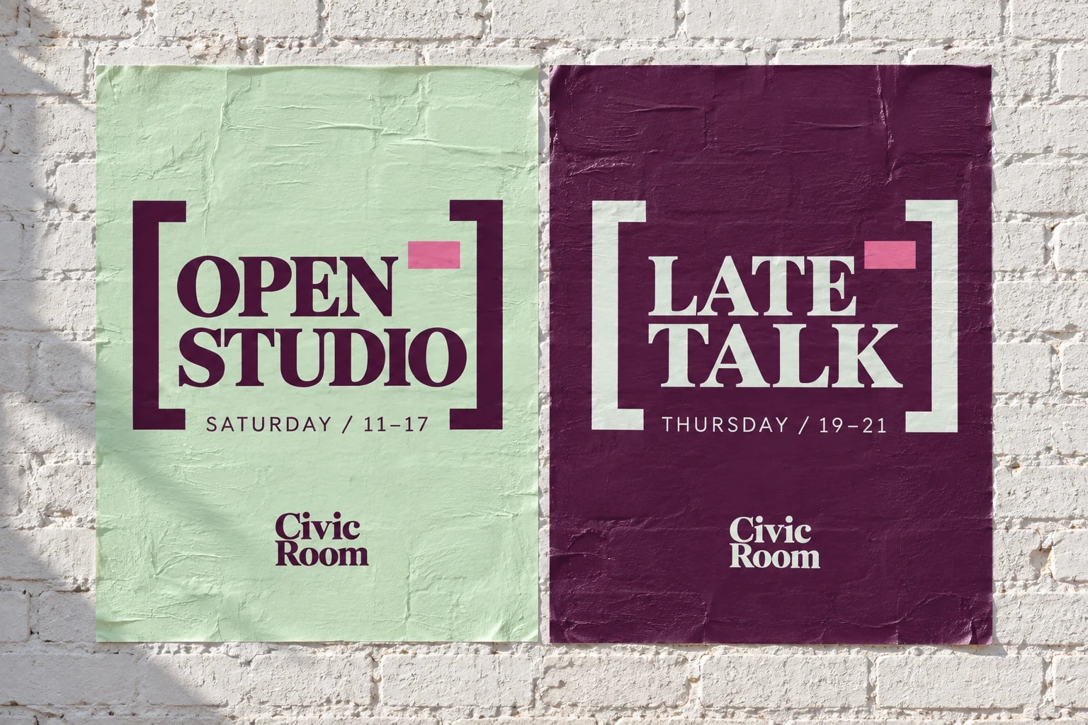Civic Room: Program poster pair