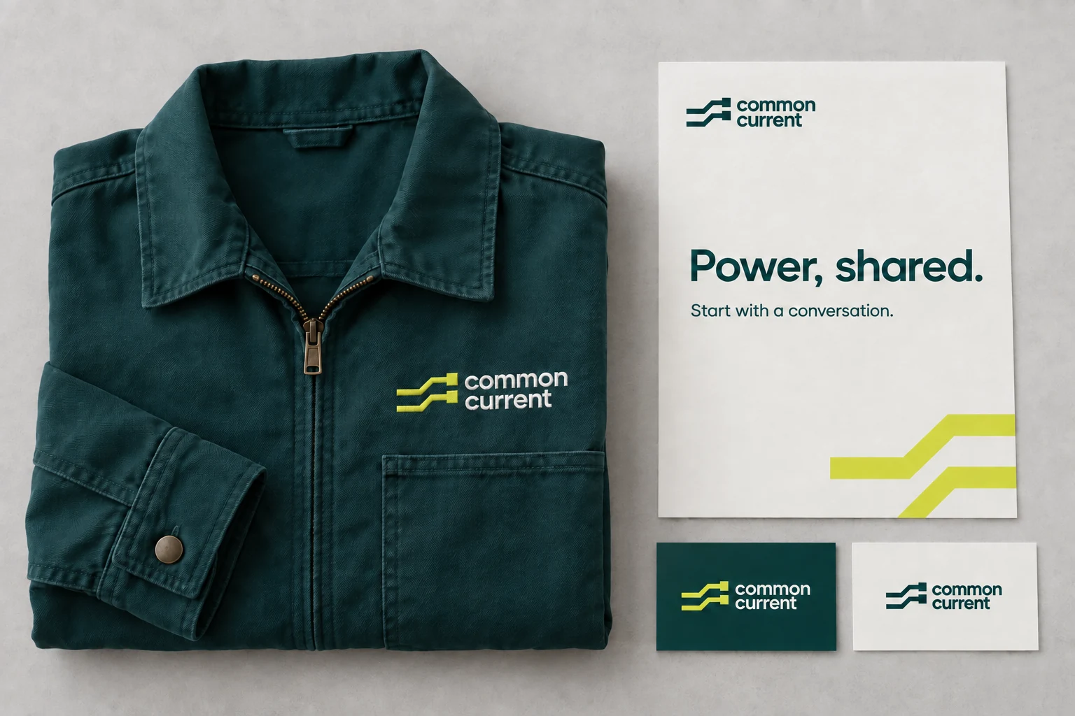 Common Current: Correspondence, cards and workwear