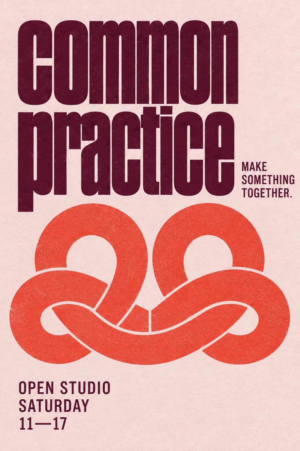 Common Practice: Open studio poster