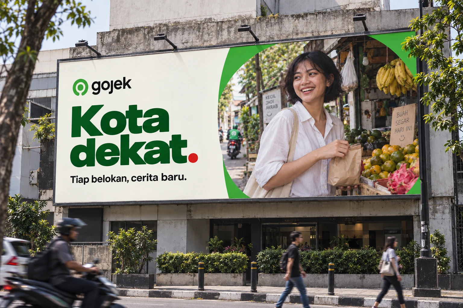 Gojek / Kota Dekat: Billboard concept