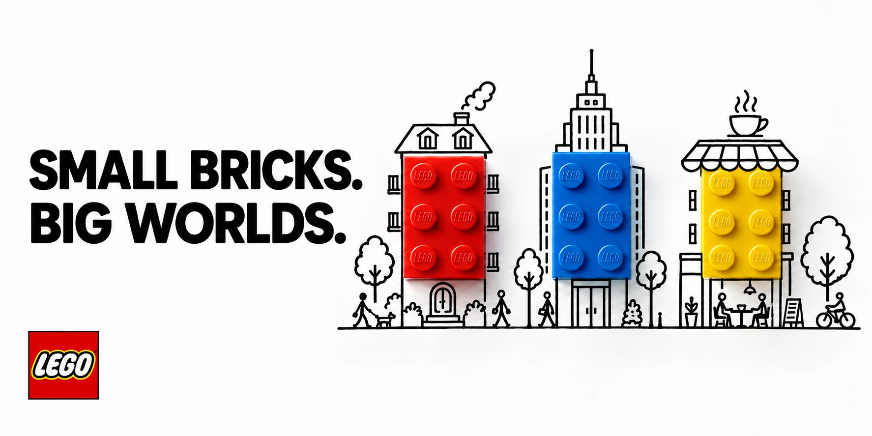 LEGO / Small Worlds: Visual utama toko daring