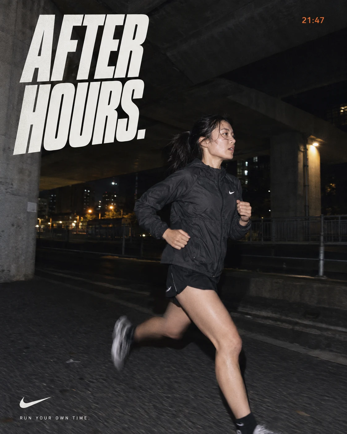Nike / After Hours: Hero running poster
