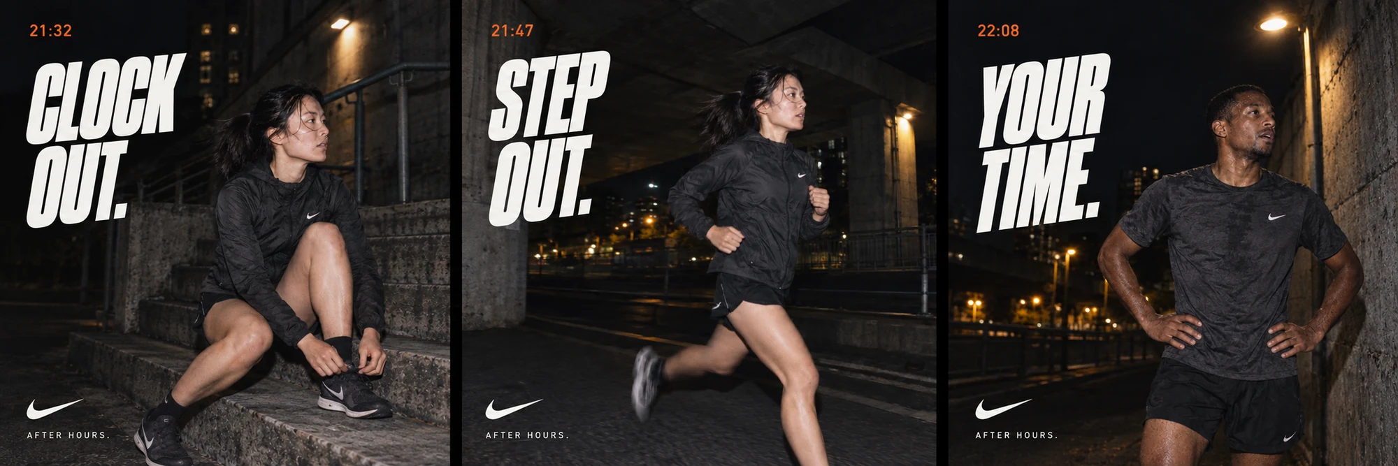 Nike / After Hours: Social campaign sequence