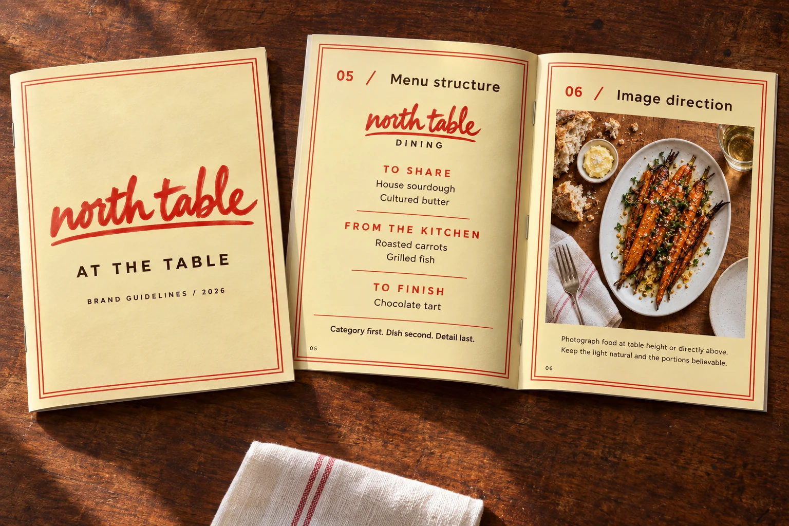North Table: Manual presentation