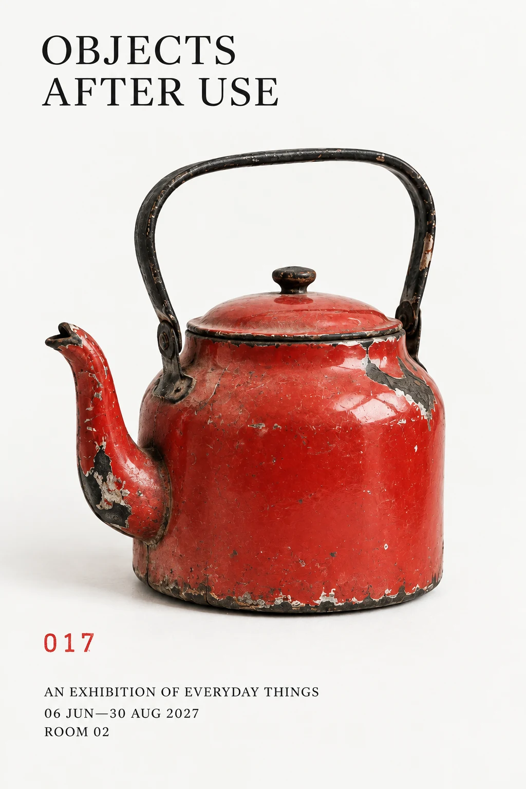 Objects After Use: Exhibition poster