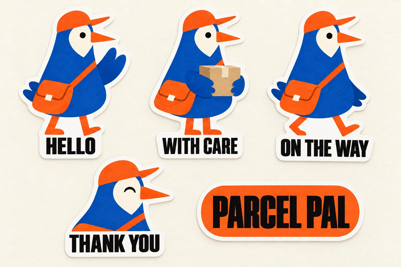 PIP / Parcel Pal: Sticker family