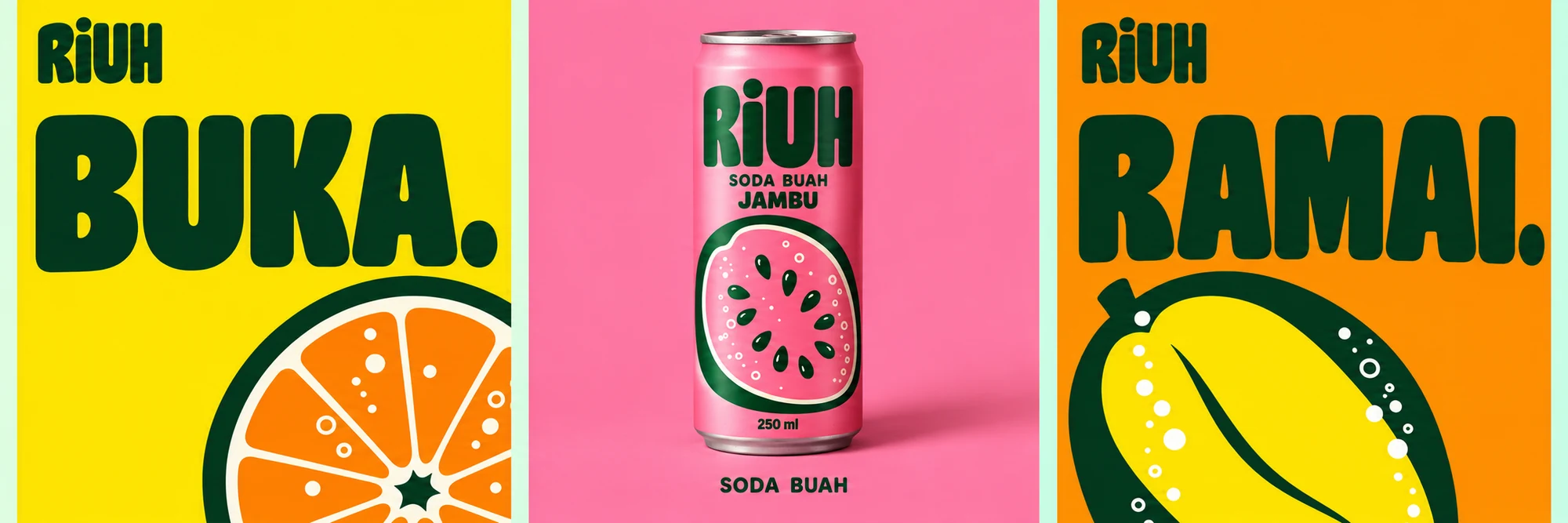 RIUH: Social campaign triptych
