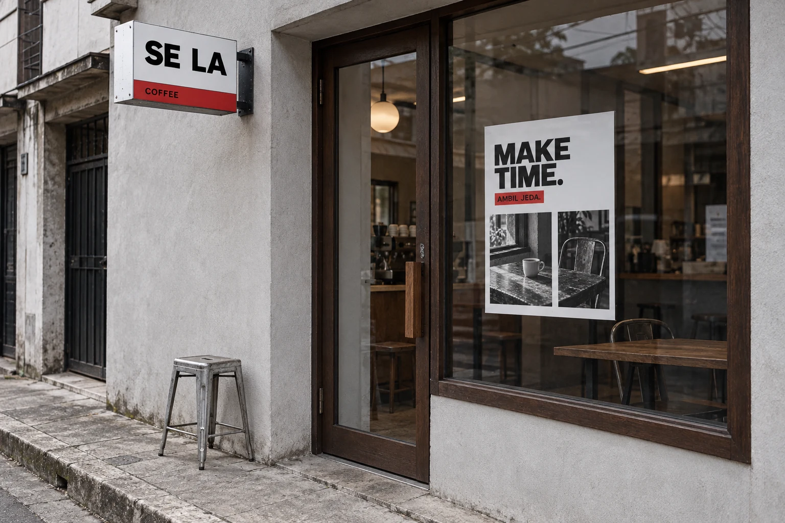 SELA: Cafe frontage and signage