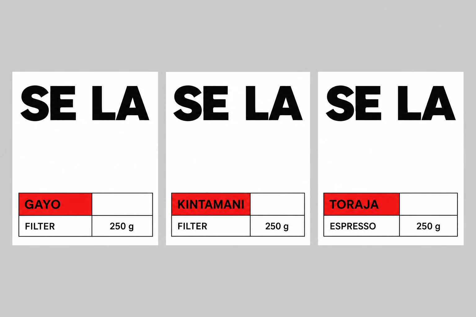 SELA: Flat label artwork