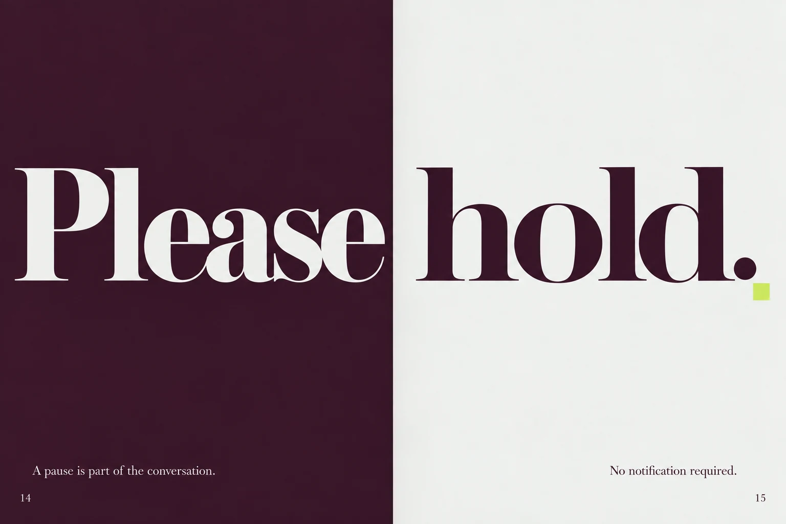 SIDE CHANNEL / Offline Matter: Please Hold / 14–15