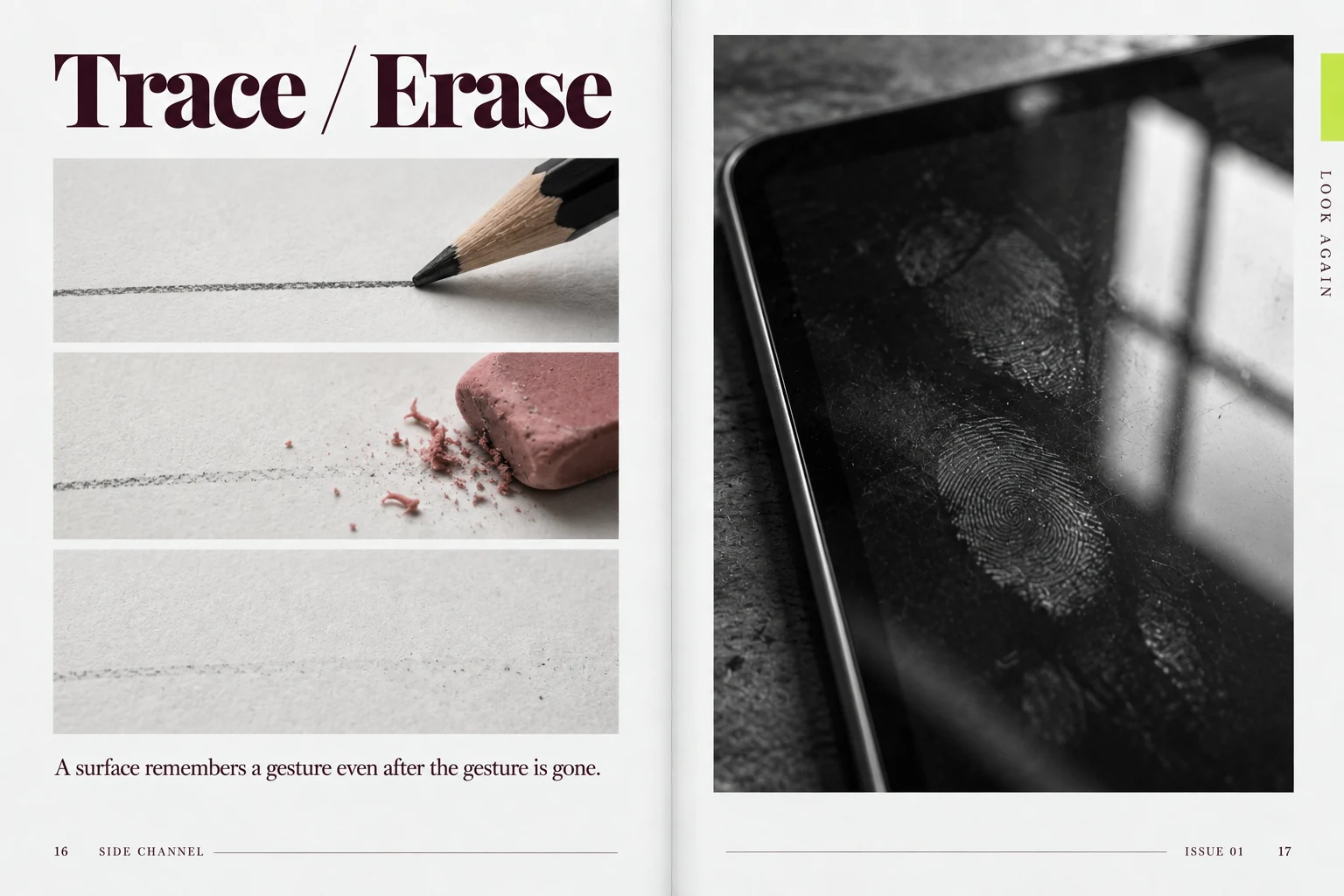 SIDE CHANNEL / Offline Matter: Trace / Erase / 16–17