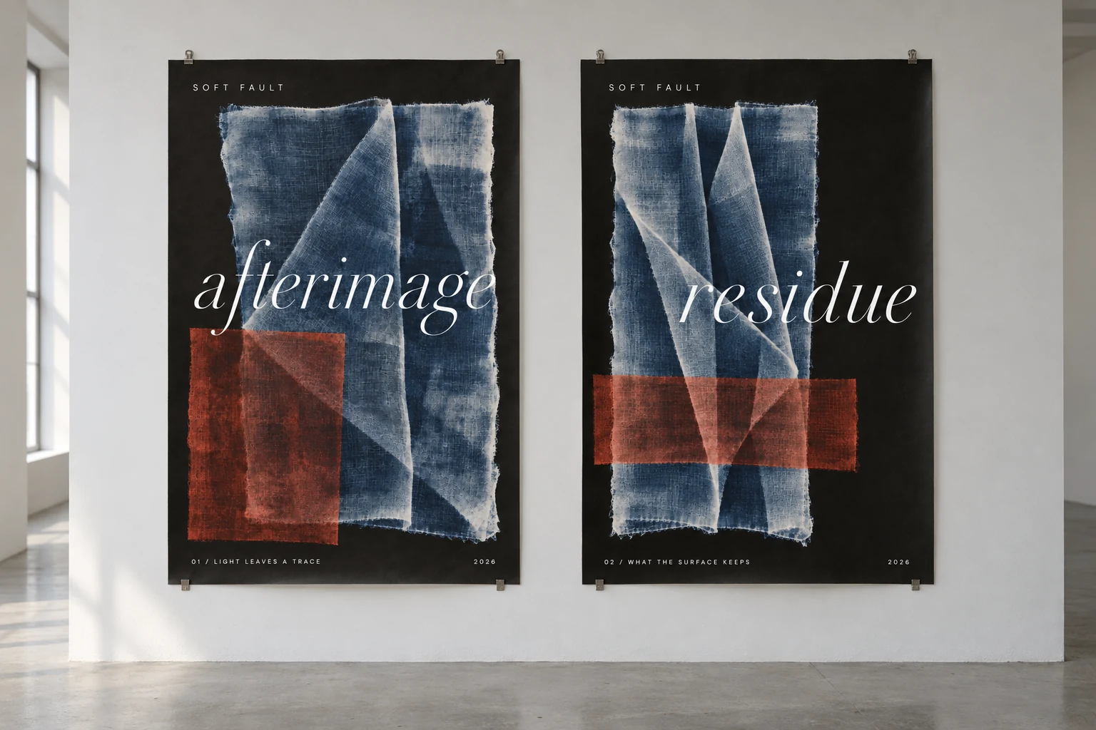 SOFT FAULT / Material Studies: Poster installation presentation