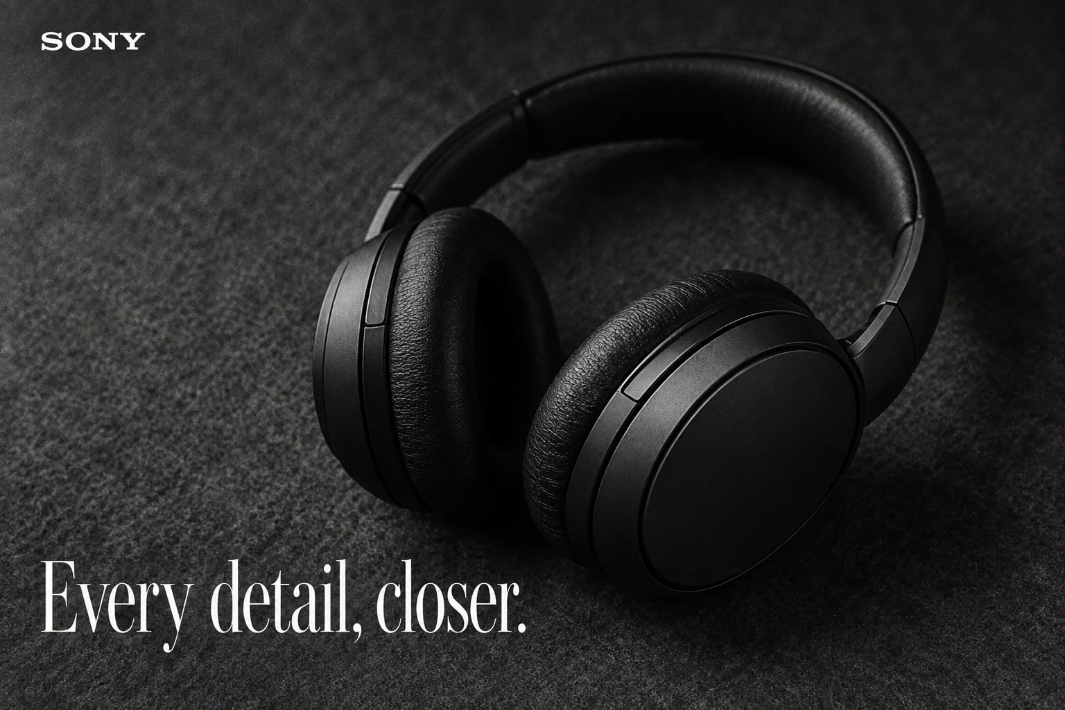 Sony / Close Listening: Headphone still life
