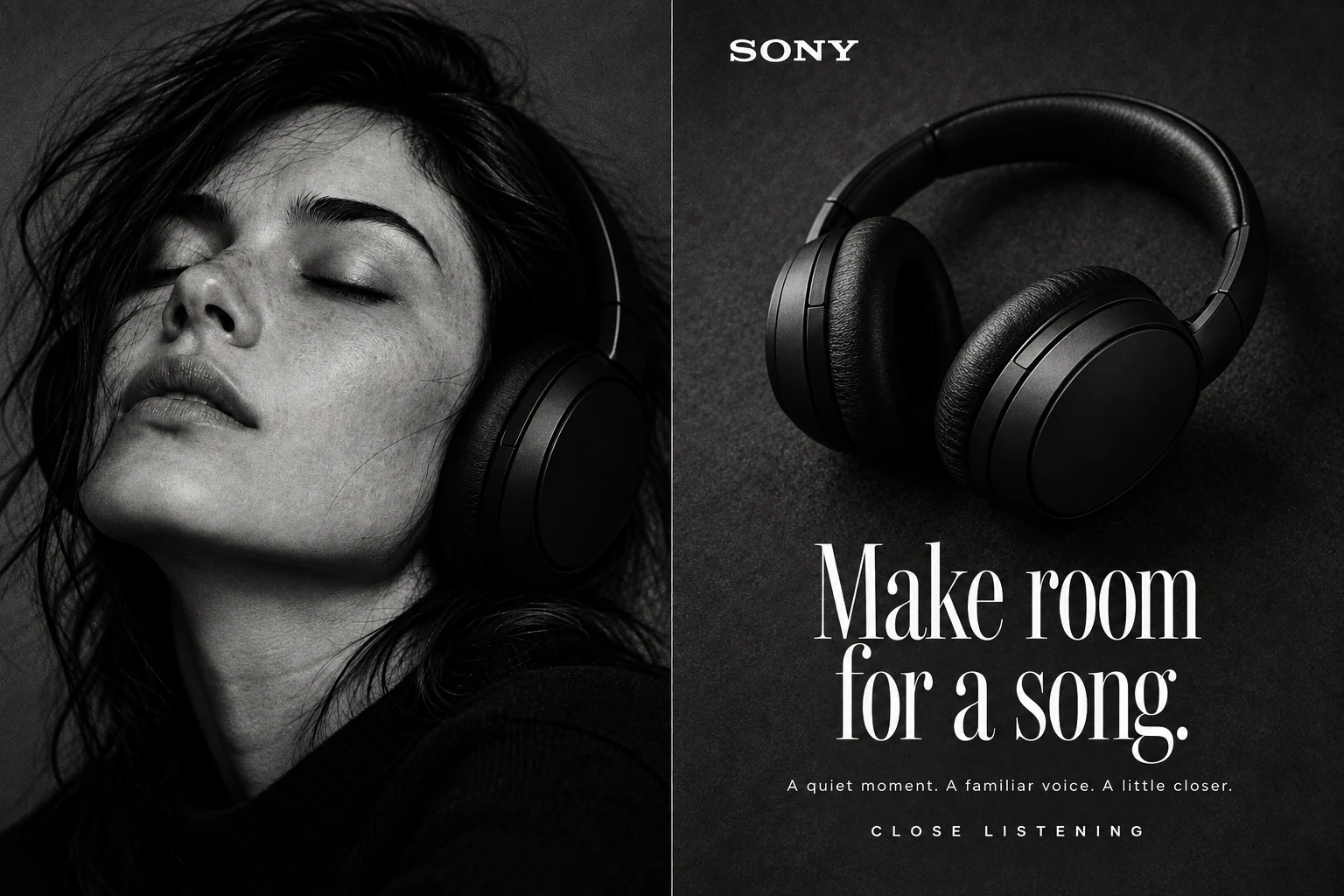 Sony / Close Listening: Magazine advertisement