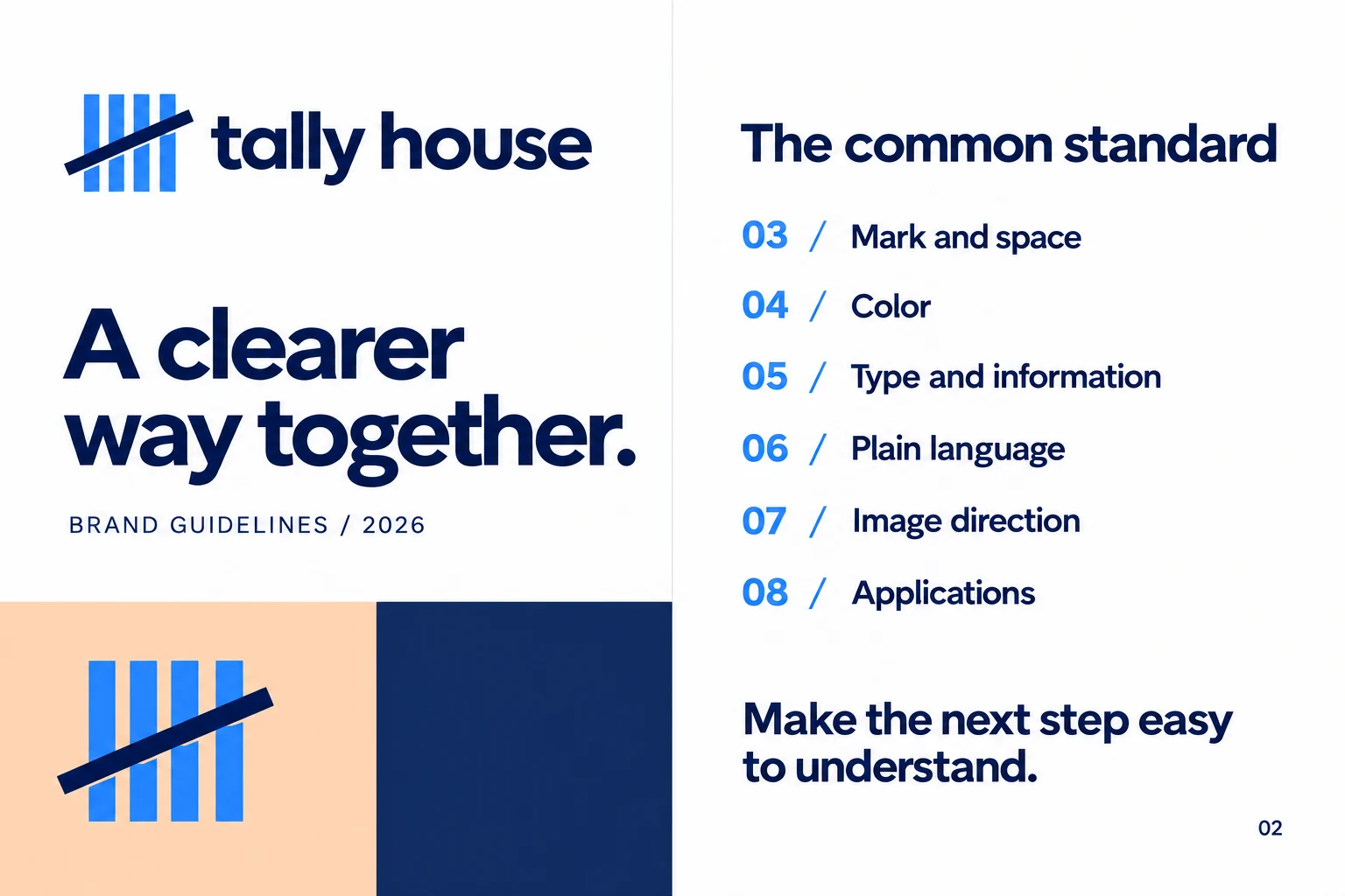 Tally House: Cover and contents — 01–02