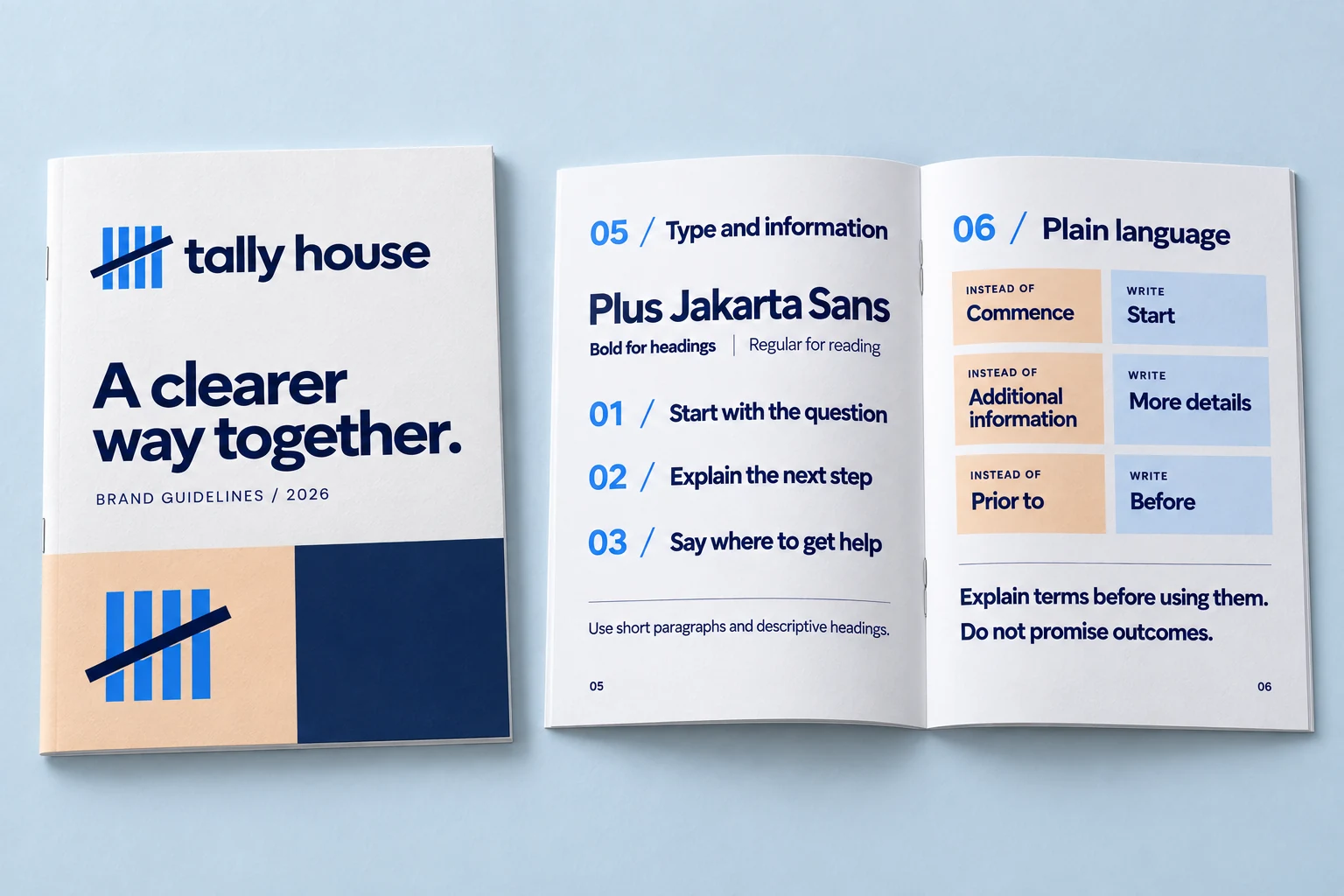 Tally House: Manual presentation