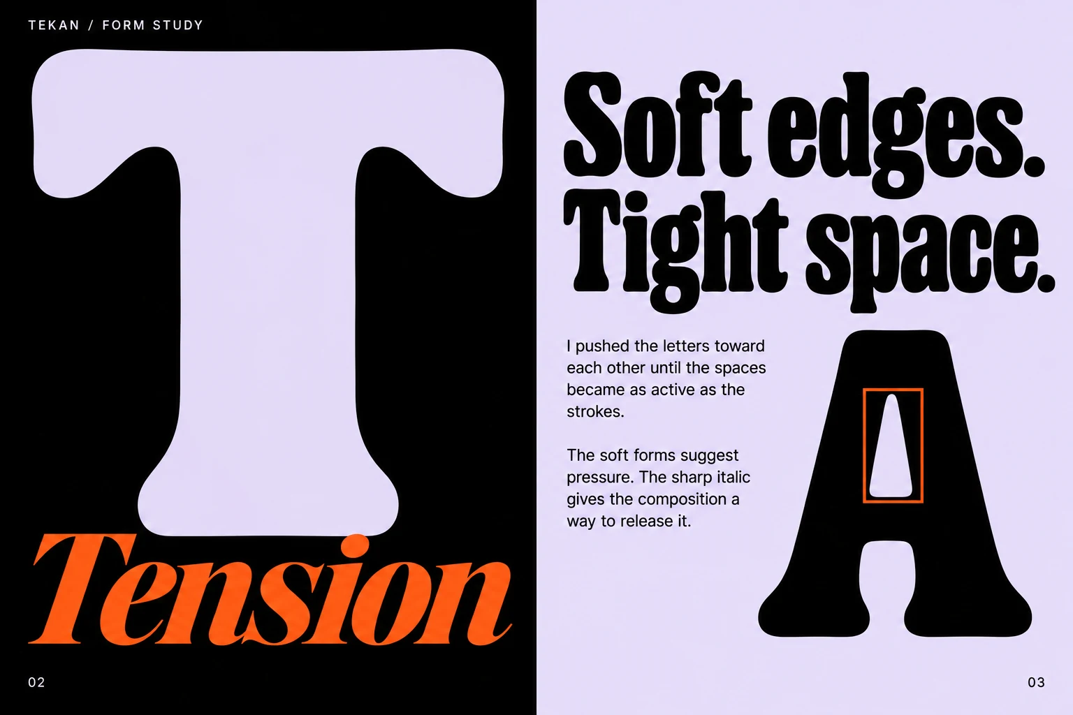 TEKAN / Form Under Pressure: Editorial type study