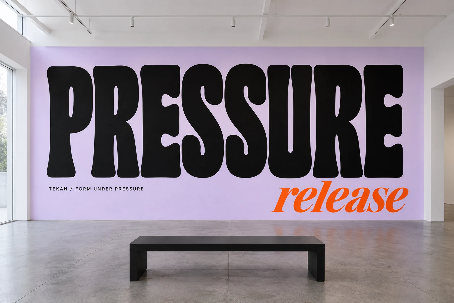 TEKAN / Form Under Pressure: Large-scale type installation concept