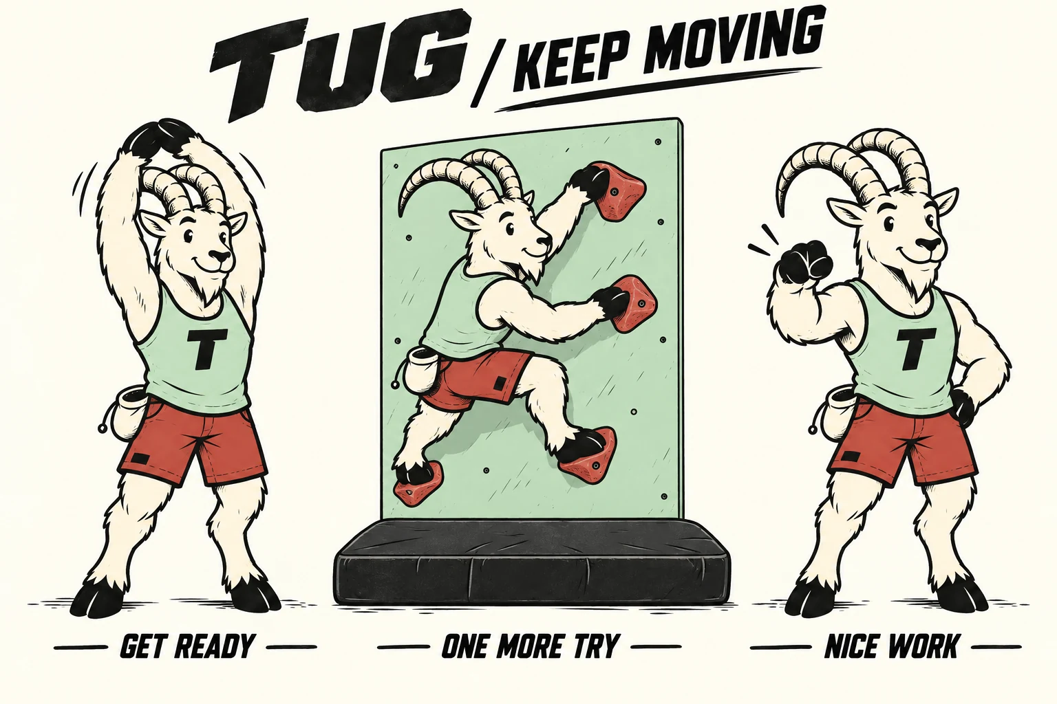 TUG / Climbing Club: Action poses