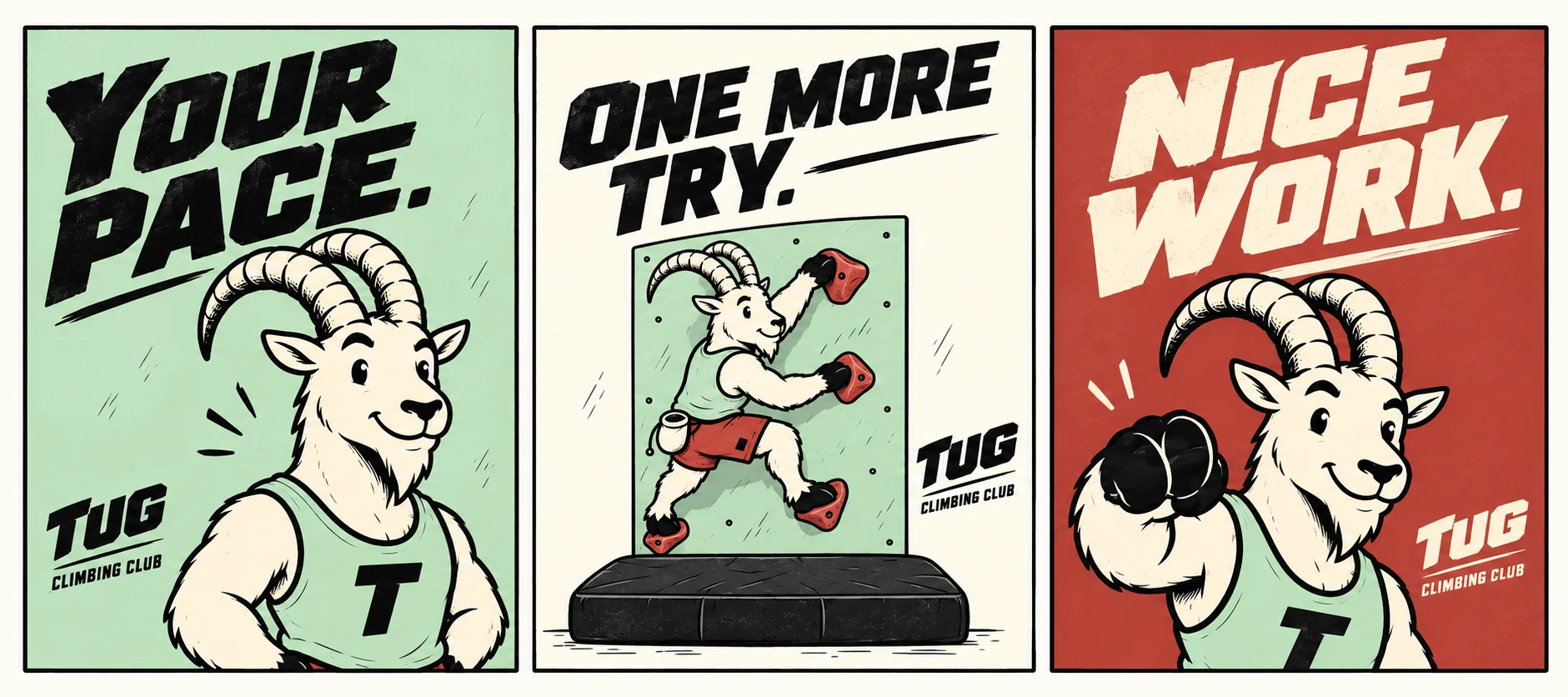 TUG / Climbing Club: Encouragement campaign