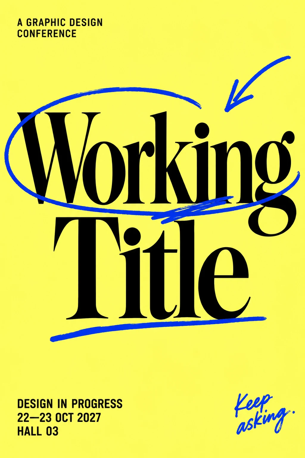 Working Title: Conference poster